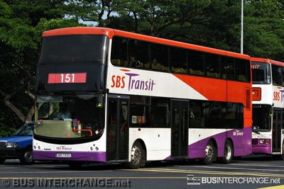 Bus 151 - SBS Transit Volvo B9TL (SBS7313C)