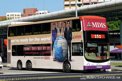 Bus 151 - SBS Transit Volvo B9TL (SBS7318P)
