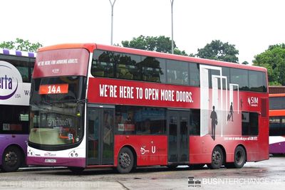 Bus 14A - SBS Transit Volvo B9TL (SBS7342T)