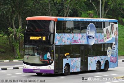 Bus 91 - SBS Transit Volvo B9TL (SBS7344M)
