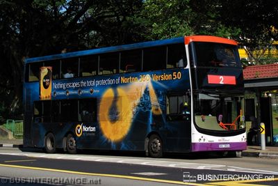 Bus 2 - SBS Transit Volvo B9TL (SBS7350U)