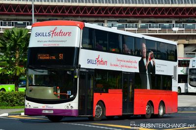 Bus 51 - SBS Transit Volvo B9TL (SBS7385U)