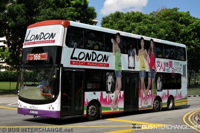 Bus 166 - SBS Transit Volvo B9TL (SBS7387P)