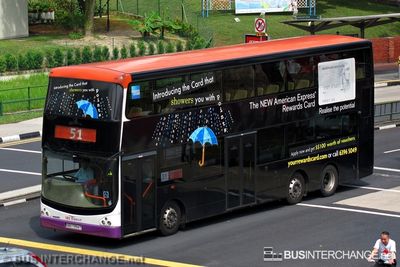 Bus 51 - SBS Transit Volvo B9TL (SBS7394T)