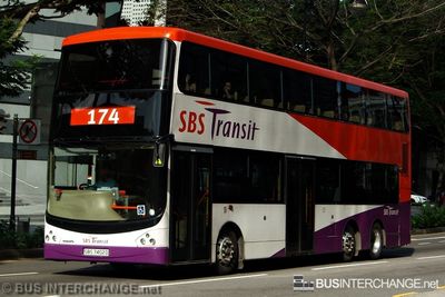 Bus 174 - SBS Transit Volvo B9TL (SBS7402D)