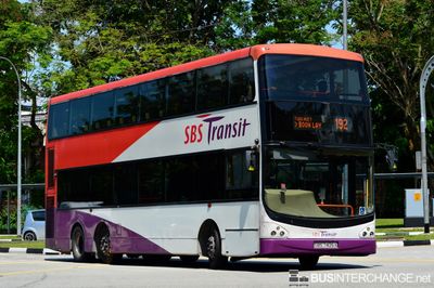 Bus 192 - SBS Transit Volvo B9TL (SBS7405X)