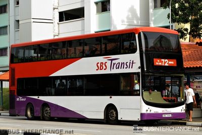 Bus 72 - SBS Transit Volvo B9TL (SBS7414U)