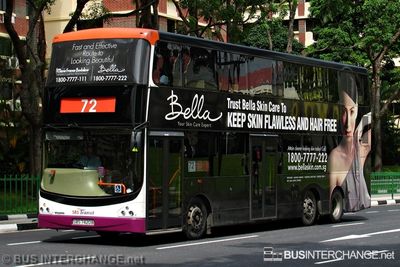 Bus 72 - SBS Transit Volvo B9TL (SBS7420B)
