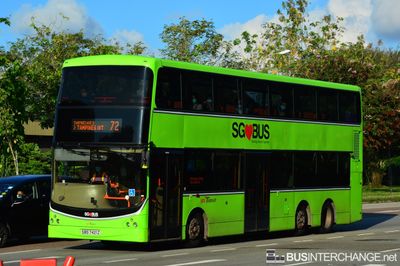 Bus 72 - SBS Transit Volvo B9TL (SBS7421Z)