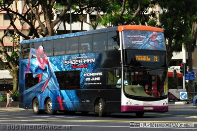 Bus 72 - SBS Transit Volvo B9TL (SBS7424R)