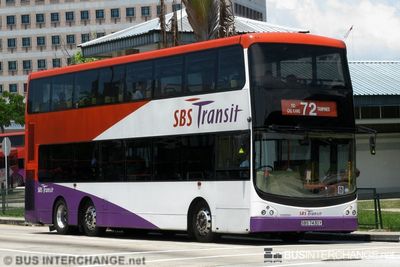 Bus 72 - SBS Transit Volvo B9TL (SBS7430Y)