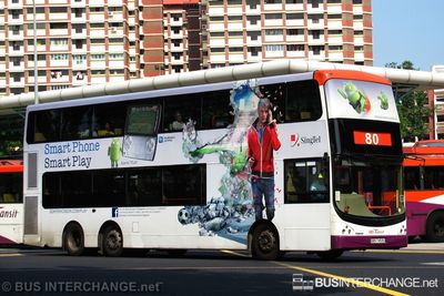 Bus 80 - SBS Transit Volvo B9TL (SBS7453G)