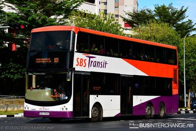 Bus 101 - SBS Transit Volvo B9TL (SBS7454D)
