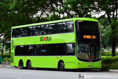 Bus 671 - SBS Transit Volvo B9TL (SBS7466U)