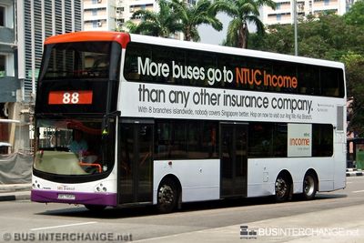 Bus 88 - SBS Transit Volvo B9TL (SBS7468P)