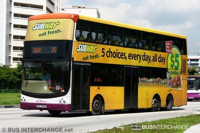 Bus 25 - SBS Transit Volvo B9TL (SBS7483U)
