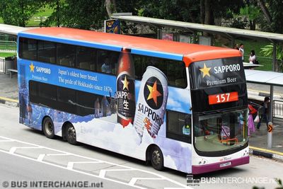 Bus 157 - SBS Transit Volvo B9TL (SBS7486L)