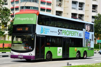 Bus 88 - SBS Transit Volvo B9TL (SBS7496H)