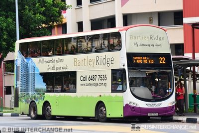 Bus 22 - SBS Transit Volvo B9TL (SBS7517G)