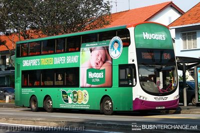 Bus 154 - SBS Transit Volvo B9TL (SBS7608C)