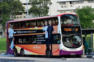Bus 87 - SBS Transit Volvo B9TL (SBS7633D)