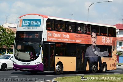 Bus 70 - SBS Transit Volvo B9TL (SBS7670X)