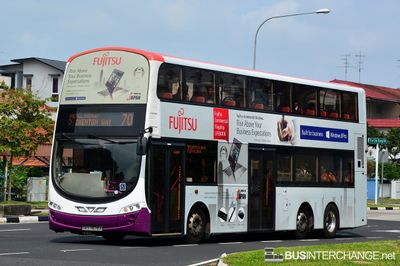 Bus 70 - SBS Transit Volvo B9TL (SBS7678A)