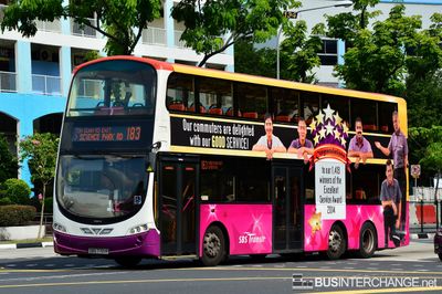Bus 183 - SBS Transit Volvo B9TL (SBS7701R)