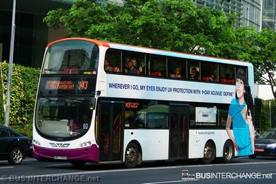 Bus 143 - SBS Transit Volvo B9TL (SBS7705E)