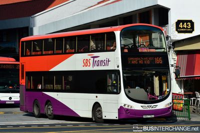 Bus 166 - SBS Transit Volvo B9TL (SBS7716Z)