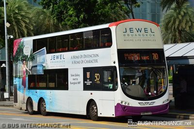 Bus 70 - SBS Transit Volvo B9TL (SBS7717X)