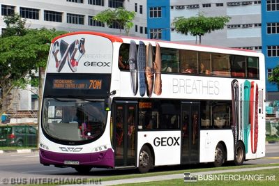 Bus 70M - SBS Transit Volvo B9TL (SBS7720K)
