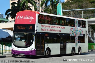 Bus 28 - SBS Transit Volvo B9TL (SBS7722E)