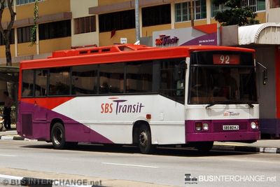 Bus 92 - SBS Transit Dennis Dart (SBS8014J)