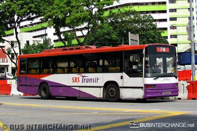 Bus 78 - SBS Transit Volvo B10M (Mark IV) (SBS8019X)
