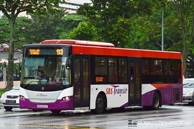 Bus 93 - SBS Transit Scania K230UB (SBS8054T)