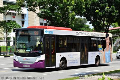 Bus 55 - SBS Transit Scania K230UB (SBS8505J)