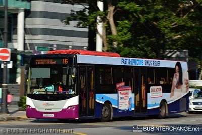 Bus 16 - SBS Transit Scania K230UB (SBS8550C)