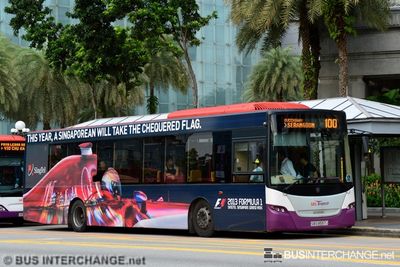 Bus 100 - SBS Transit Scania K230UB (SBS8557J)