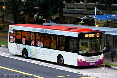 Bus 53 - SBS Transit Scania K230UB (SBS8608X)