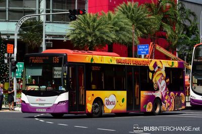 Bus 136 - SBS Transit Scania K230UB (SBS8761K)