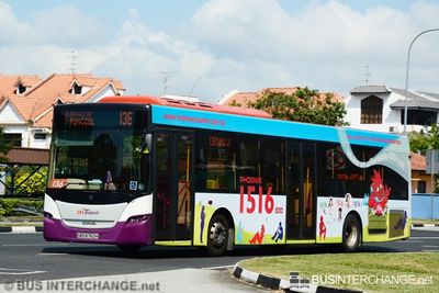 Bus 136 - SBS Transit Scania K230UB (SBS8762H)