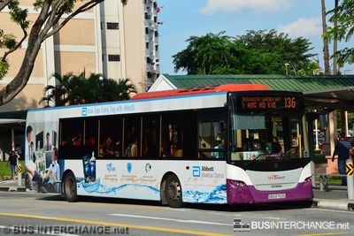 Bus 136 - SBS Transit Scania K230UB (SBS8763E)