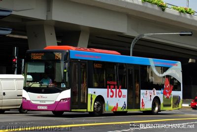 Bus 154 - SBS Transit Scania K230UB (SBS8790B)