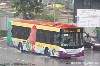 Bus 186 - SBS Transit Scania K230UB (SBS8795M)