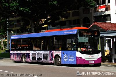 Bus 186 - SBS Transit Scania K230UB (SBS8795M)
