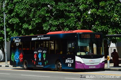 Bus 70M - SBS Transit Scania K230UB (SBS8810C)