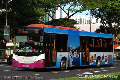 Bus 166 - SBS Transit Scania K230UB (SBS8853D)