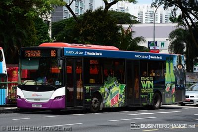 Bus 86 - SBS Transit Scania K230UB (SBS8856X)