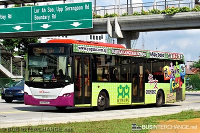 Bus 70 - SBS Transit Scania K230UB (SBS8868L)